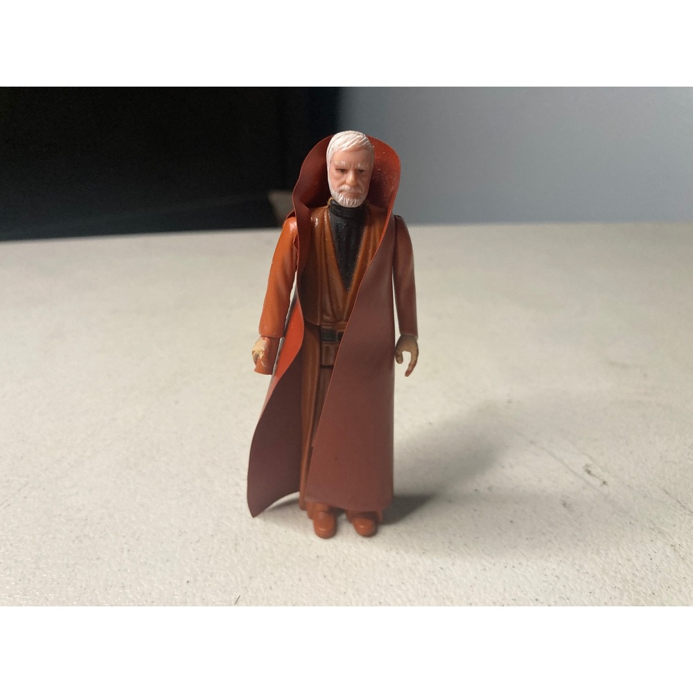 Vintage 1977 Kenner Star Wars Obi-Wan Kenobi Action Figure Vinyl Cape No Saber